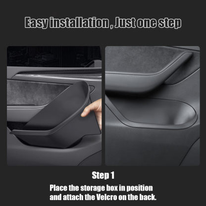 TPE Full-Cover Car Door Storage Slot Mats for Tesla Model 3 Highland 2024+-TESGOD