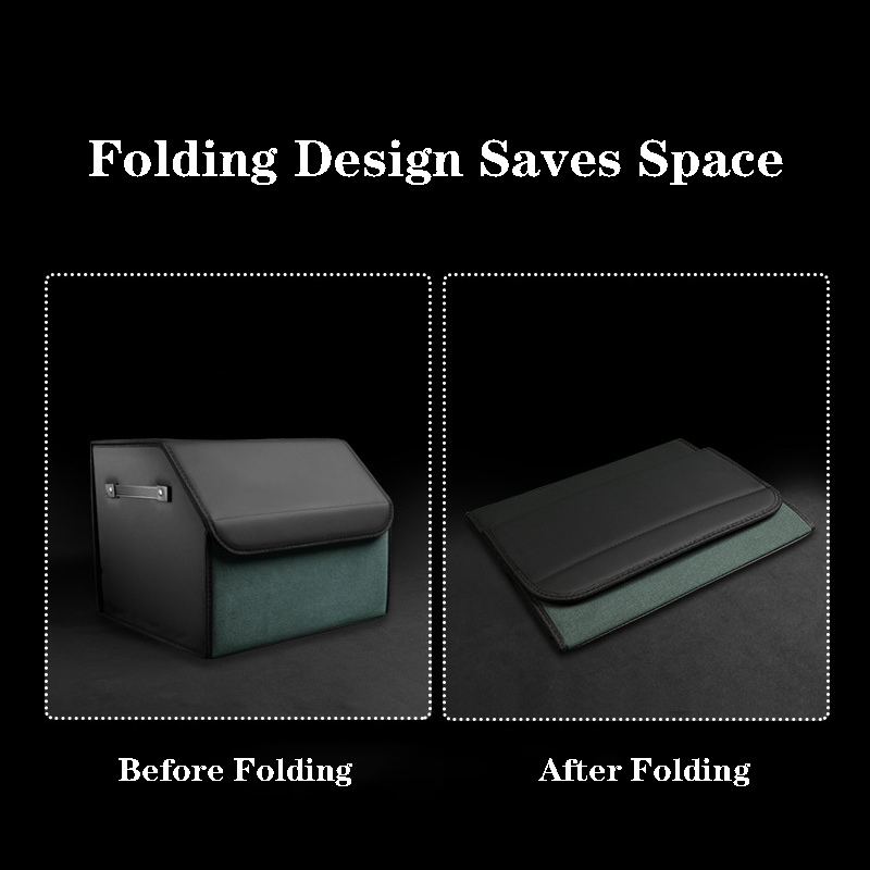 Large Capacity Trunk Organizer for Tesla Model S/3/X/Y - PU Leather Material-TESGOD