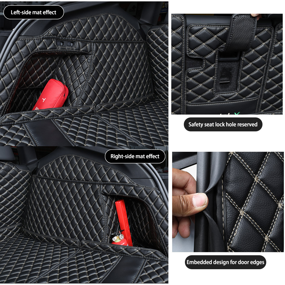 Tesla Model Y Trunk Mats – Waterproof, Soundproof, Stain-Resistant-TESGOD
