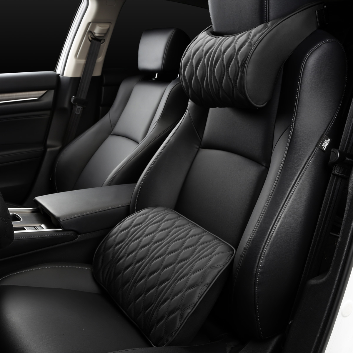 Embroidered Tesla Leather Headrest-TESGOD