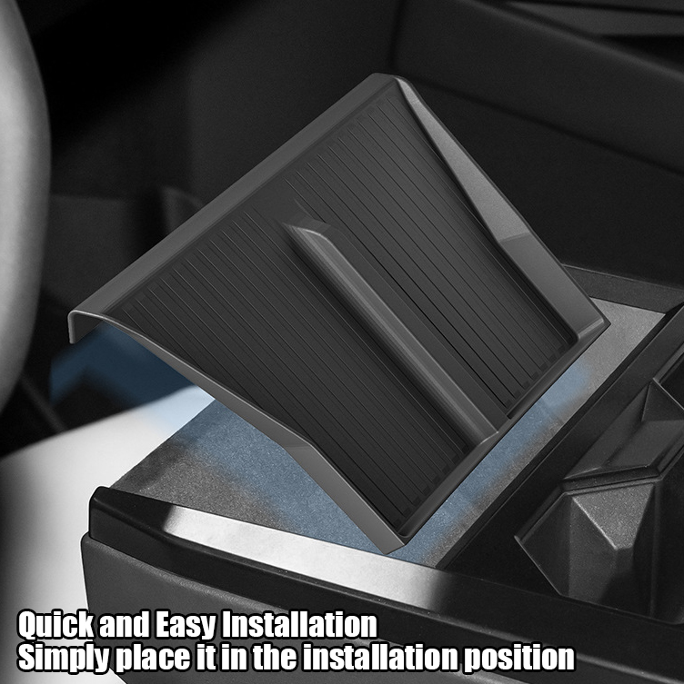 Cybertruck Center Console Phone Charging Area Silicone Non-Slip Mat-TESGOD