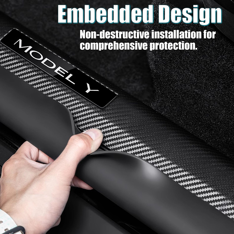 Door Sill Protector For Tesla Model 3 (2024+ ) / Y (2021-2024)-TESGOD