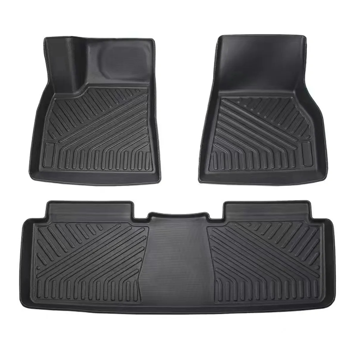 TPE All Weather Floor Mats for Tesla Model S (2016-2020) – Durable, Non-Slip, Easy to Clean-TESGOD