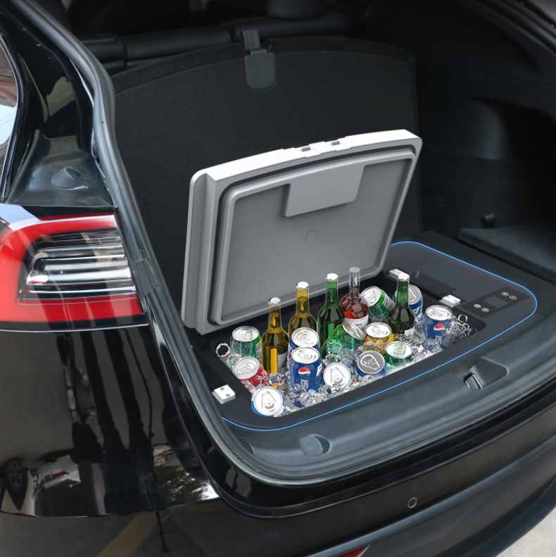 Tesla Compact Car Refrigerator for Model 3/Y – Efficient Cooling & Freezing, Energy-Efficient-TESGOD