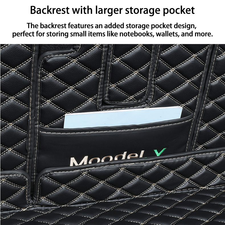 Tesla Model Y Trunk Mats – Waterproof, Soundproof, Stain-Resistant-TESGOD