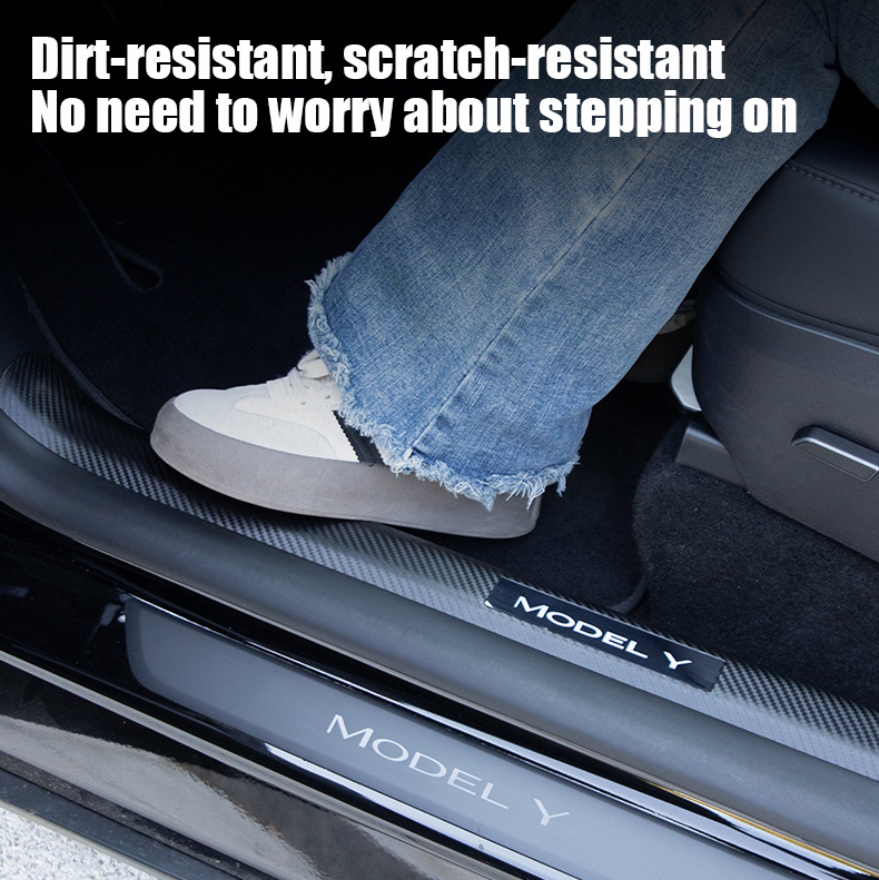 Door Sill Protector For Tesla Model 3 (2024+ ) / Y (2021-2024)-TESGOD
