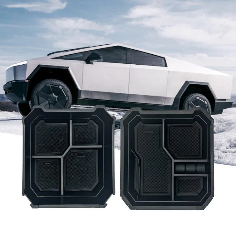 Double-Layered Cybertruck Center Console Storage Tray-TESGOD