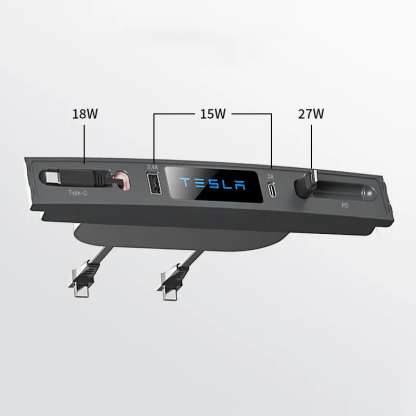 Retractable USB Hub for Tesla Model 3/Y-TESGOD