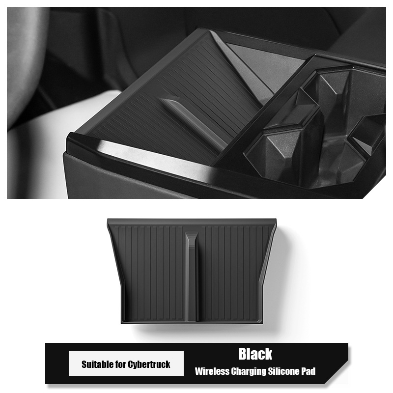 Cybertruck Center Console Phone Charging Area Silicone Non-Slip Mat-TESGOD