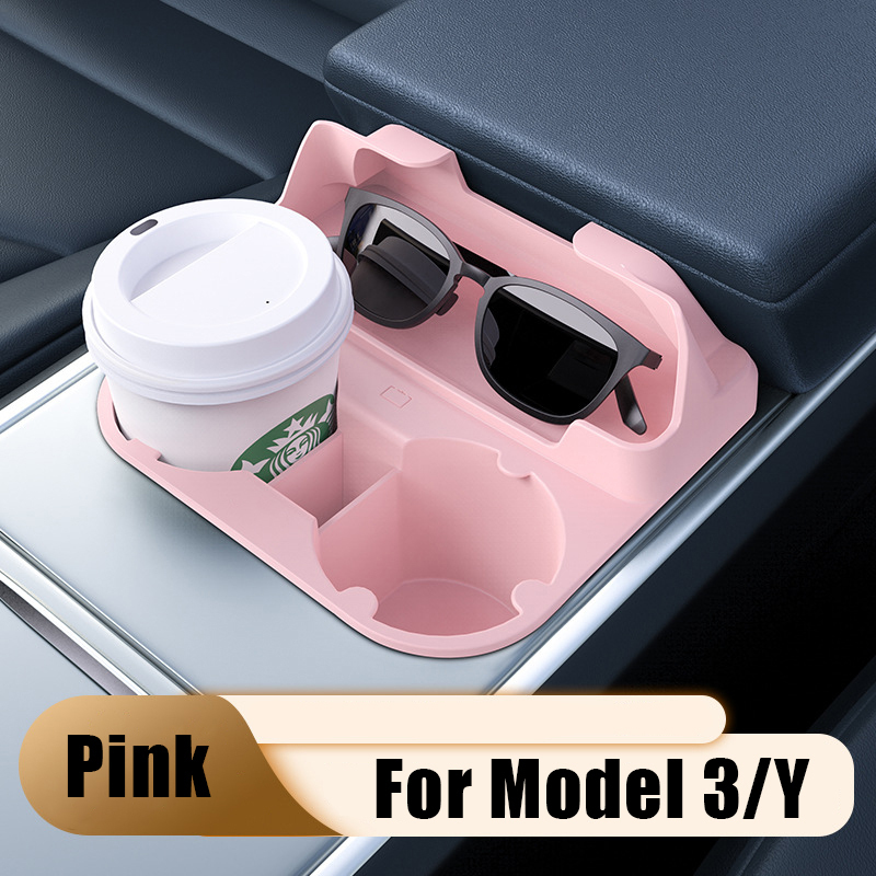 Center Console Tesla Cup Holder for Model 3/Y（2021-2023）-TESGOD
