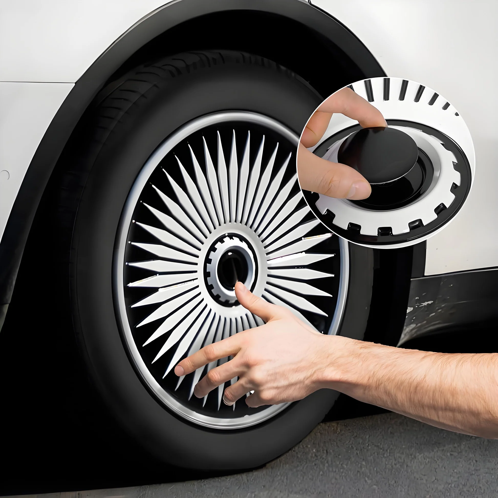 4Pcs Wheel Caps Suitable for Tesla Model Y 19-Inch Rims-TESGOD