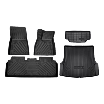 TPE All Weather Floor Mats for Tesla Model S (2016-2020) – Durable, Non-Slip, Easy to Clean-TESGOD