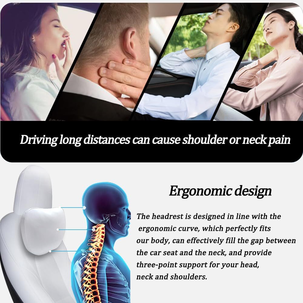  Headrests for Tesla Model Y/Model 3-TESGOD