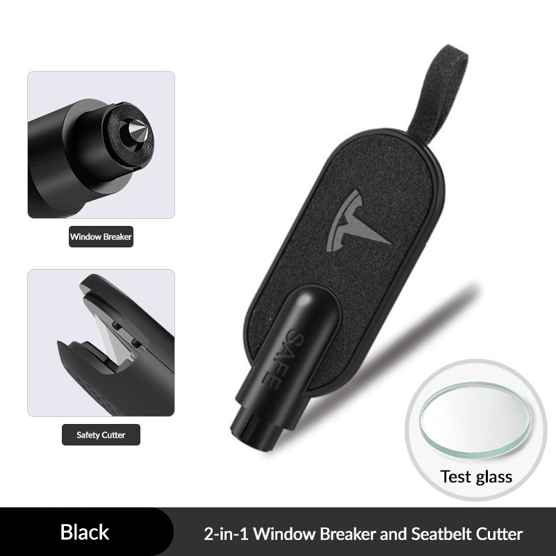2-in-1 Window Breaker and Seatbelt Cutter for Tesla Model 3/Y/X/S