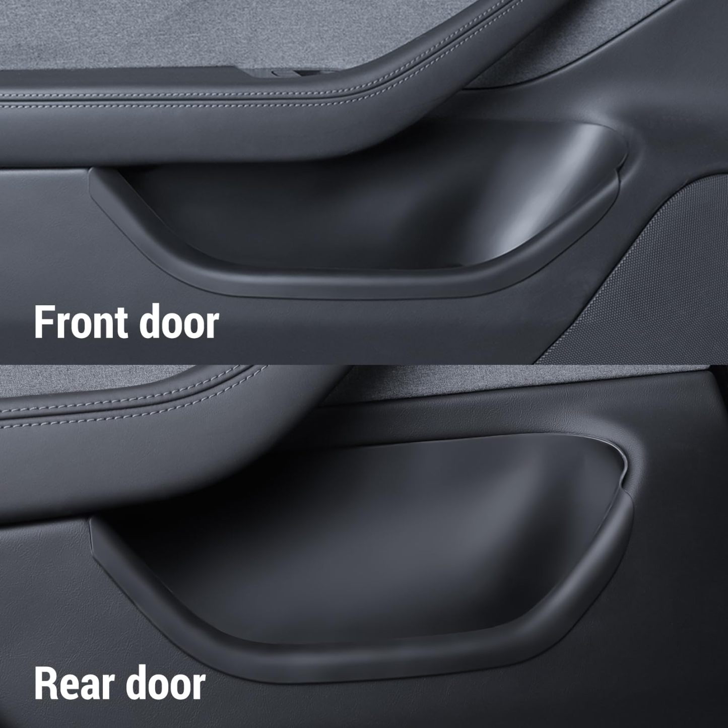 TPE Full-Cover Car Door Storage Slot Mats for Tesla Model 3 Highland 2024+-TESGOD