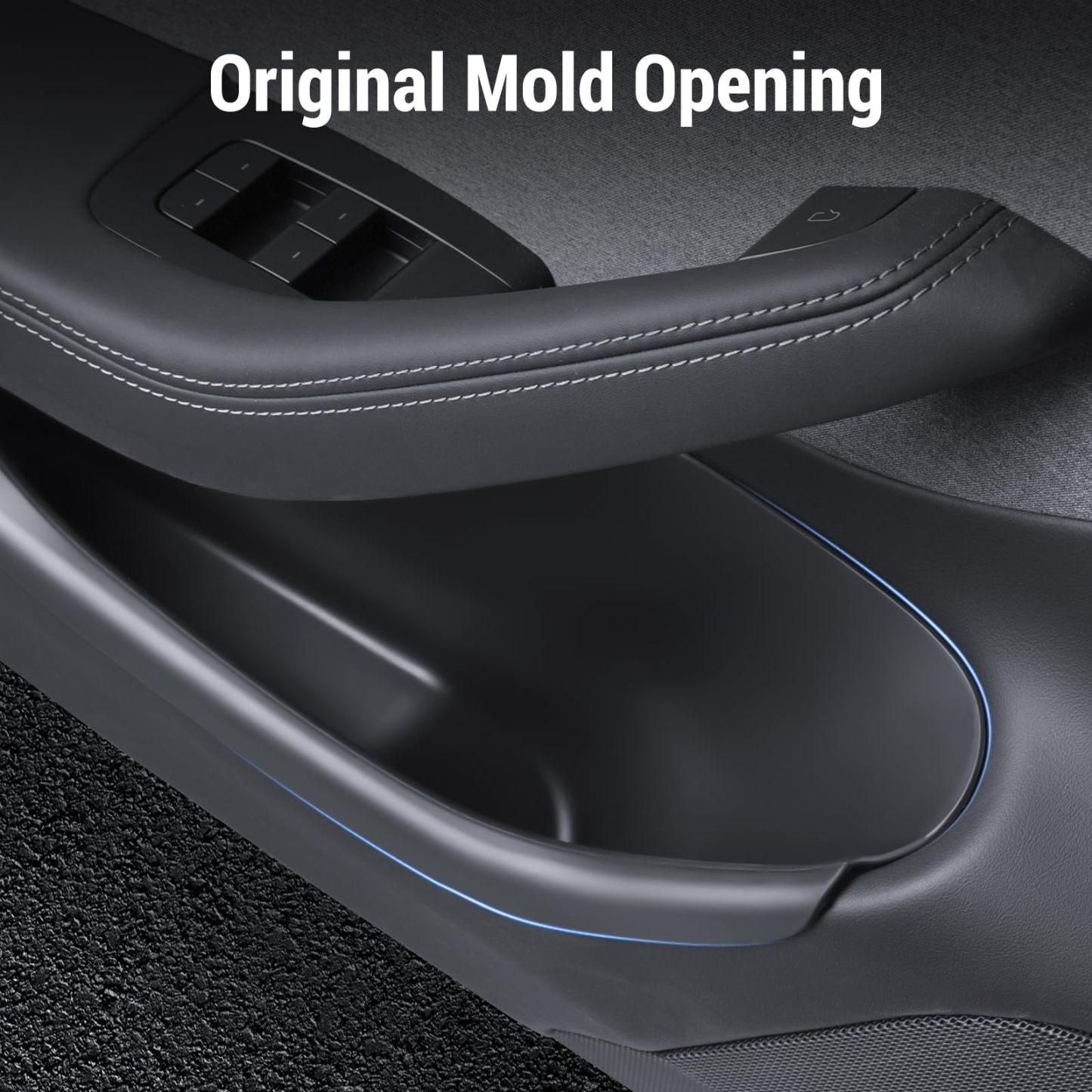 TPE Full-Cover Car Door Storage Slot Mats for Tesla Model 3 Highland 2024+-TESGOD