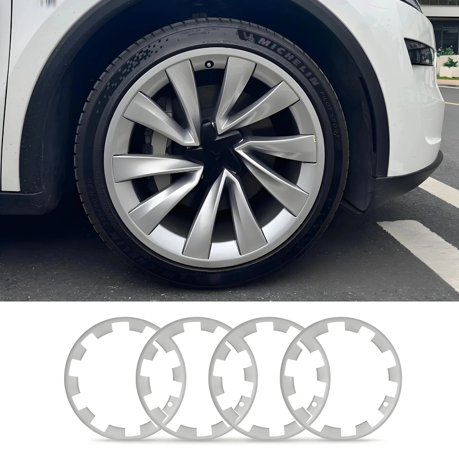 20″ Wheel Rim Protector Strips for Tesla Model Y Juniper (2025.03+)