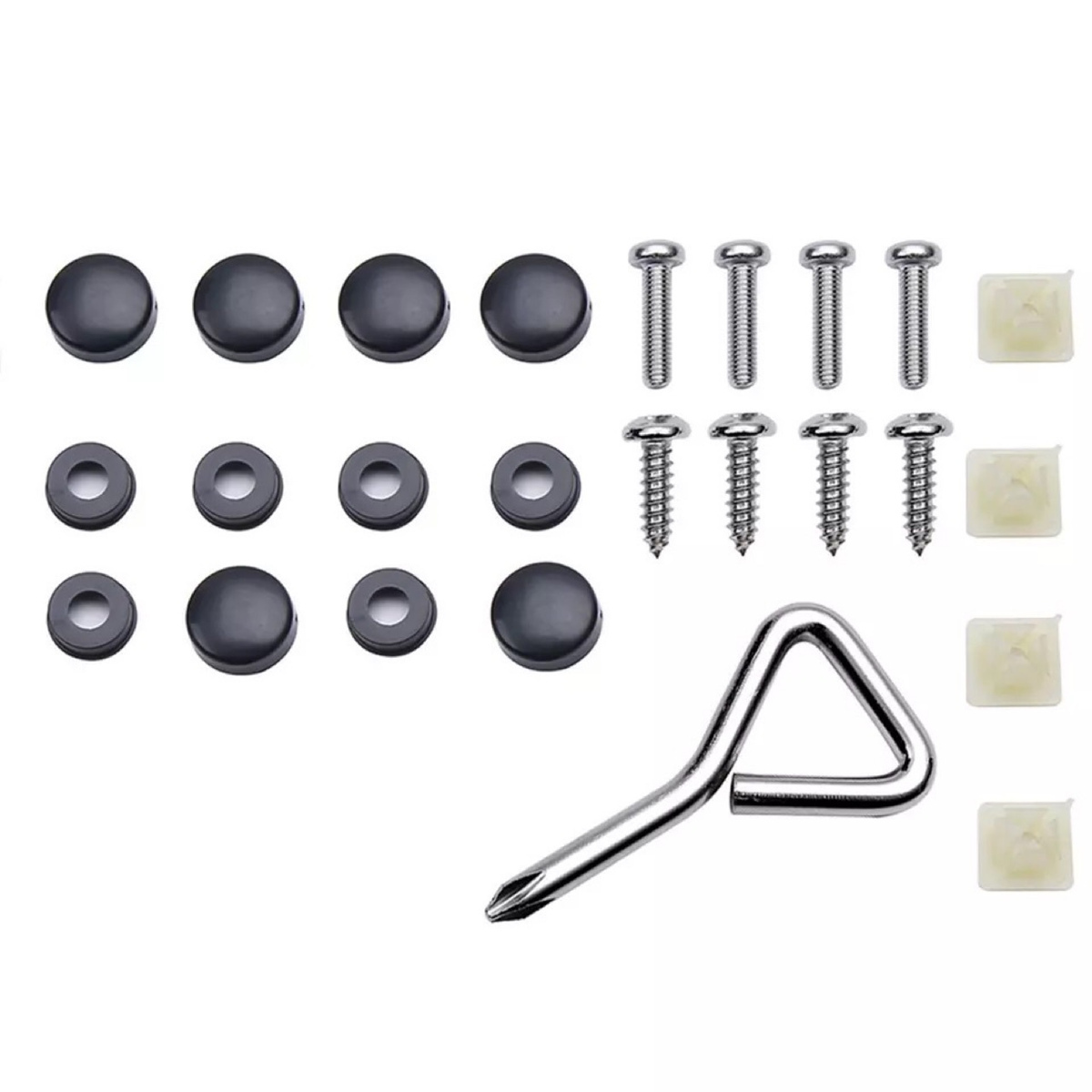 2pcs Tesla Model 3 Black Stainless Metal License Plate Frame-TESGOD