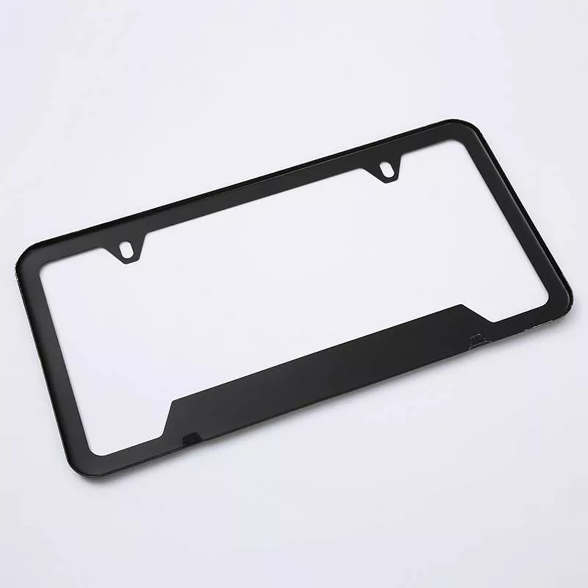 2pcs Tesla Model 3 Black Stainless Metal License Plate Frame-TESGOD