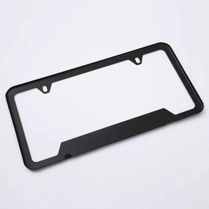2pcs Tesla Model 3 Black Stainless Metal License Plate Frame-TESGOD