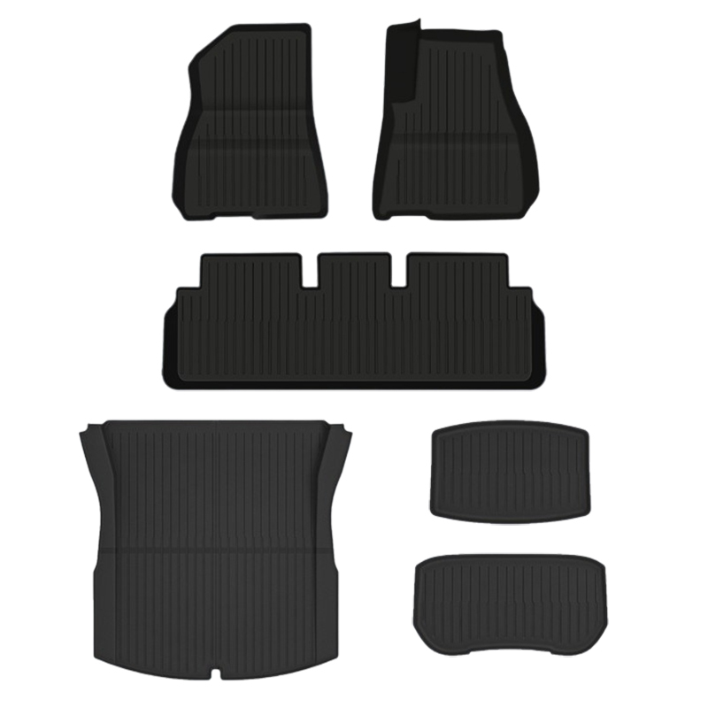 TPE All-Weather Floor Mats for Tesla Model Y (2020-2024) / Model 3 (2021-2024)-TESGOD
