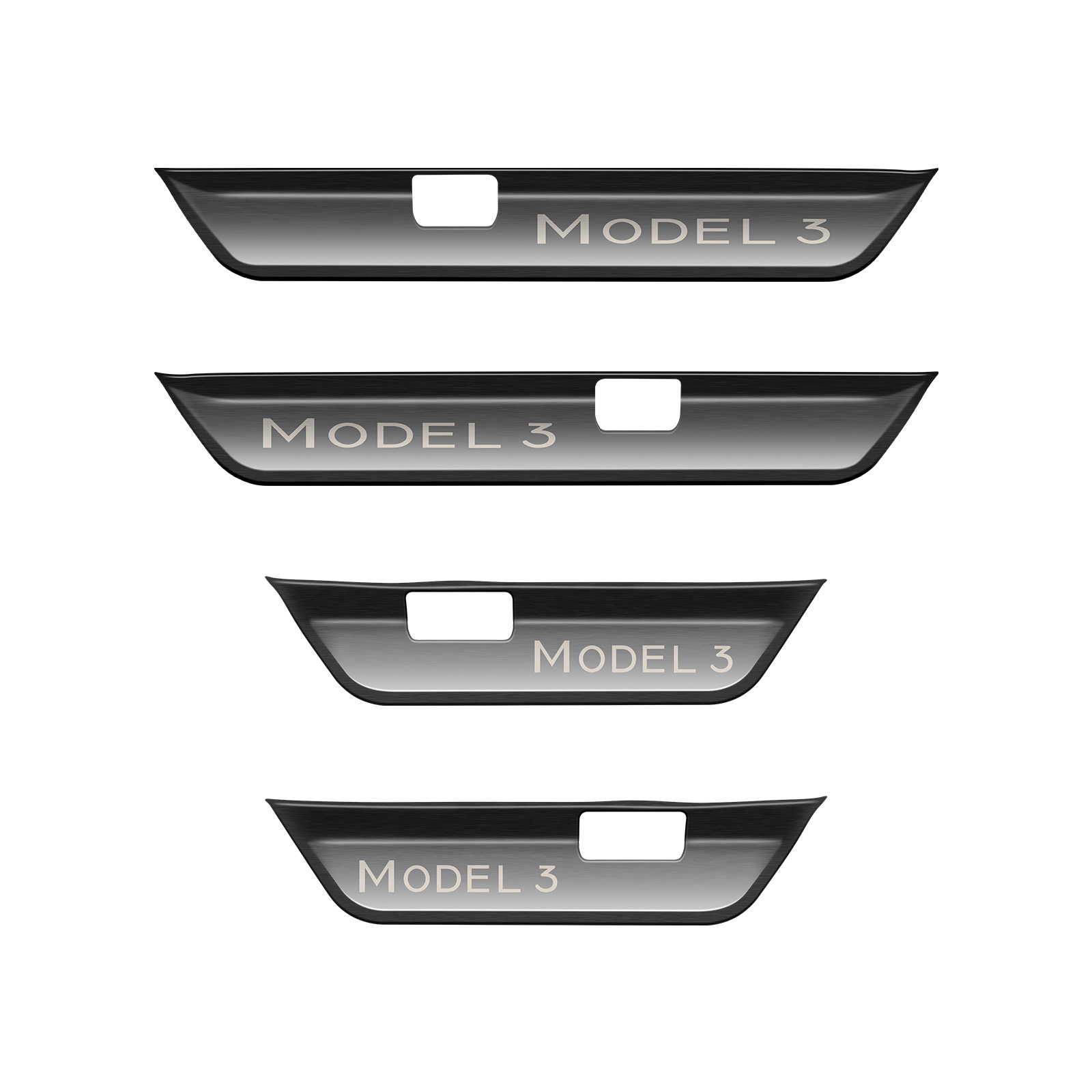 Door Sill Protection for Tesla Model Y/3 Highland (4Pcs)-TESGOD