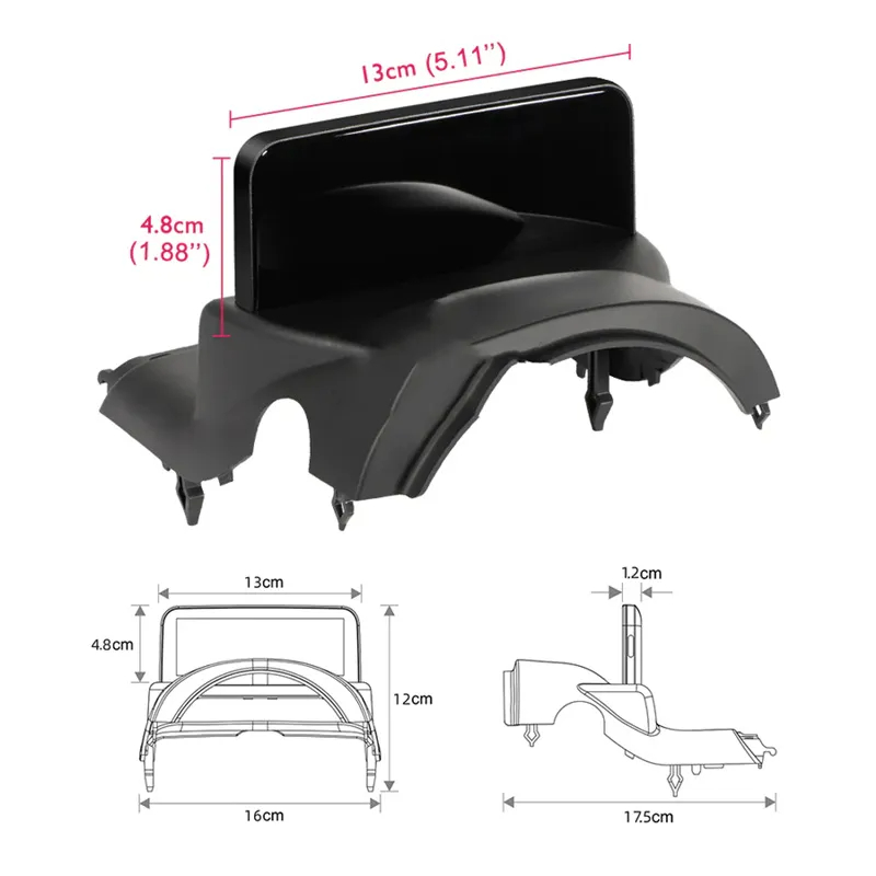 4.6" Mini smart LCD instrument display for Tesla Model 3/Y（With Quick Touch）-TESGOD