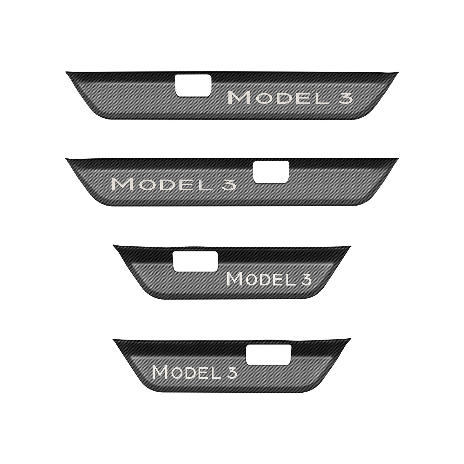 Door Sill Protection for Tesla Model Y/3 Highland (4Pcs)-TESGOD