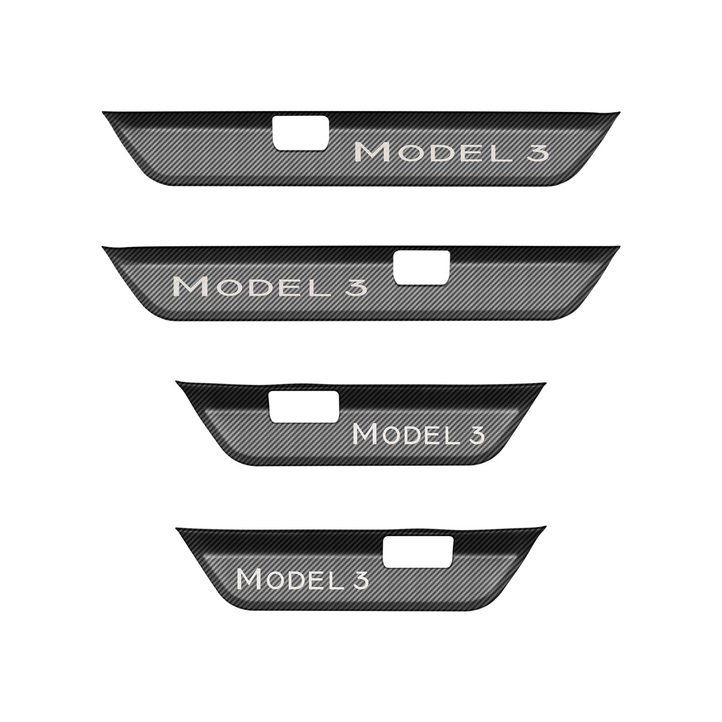 Door Sill Protection for Tesla Model Y/3 Highland (4Pcs)-TESGOD