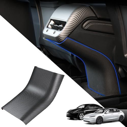 Carbon Fiber Kick Protection Cover for Tesla Model 3（2017-2024）/ Model Y (2020-2024)-TESGOD