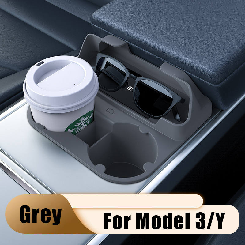 Center Console Tesla Cup Holder for Model 3/Y（2021-2023）-TESGOD