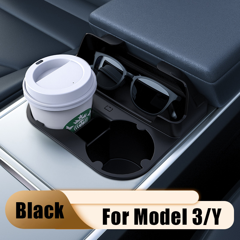 Center Console Tesla Cup Holder for Model 3/Y（2021-2023）-TESGOD