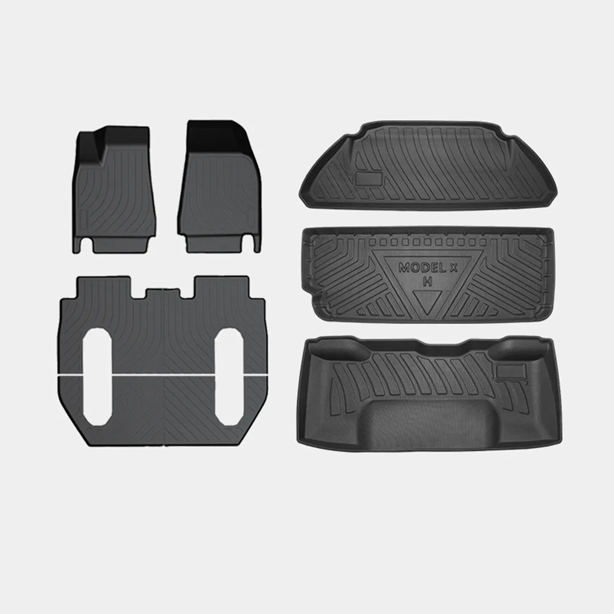 6 Seat Tesla Model X Floor Mats (2016-2020)-TESGOD