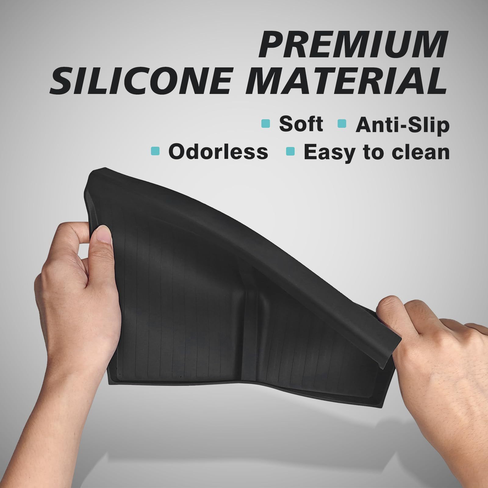 Cybertruck Center Console Phone Charging Area Silicone Non-Slip Mat-TESGOD