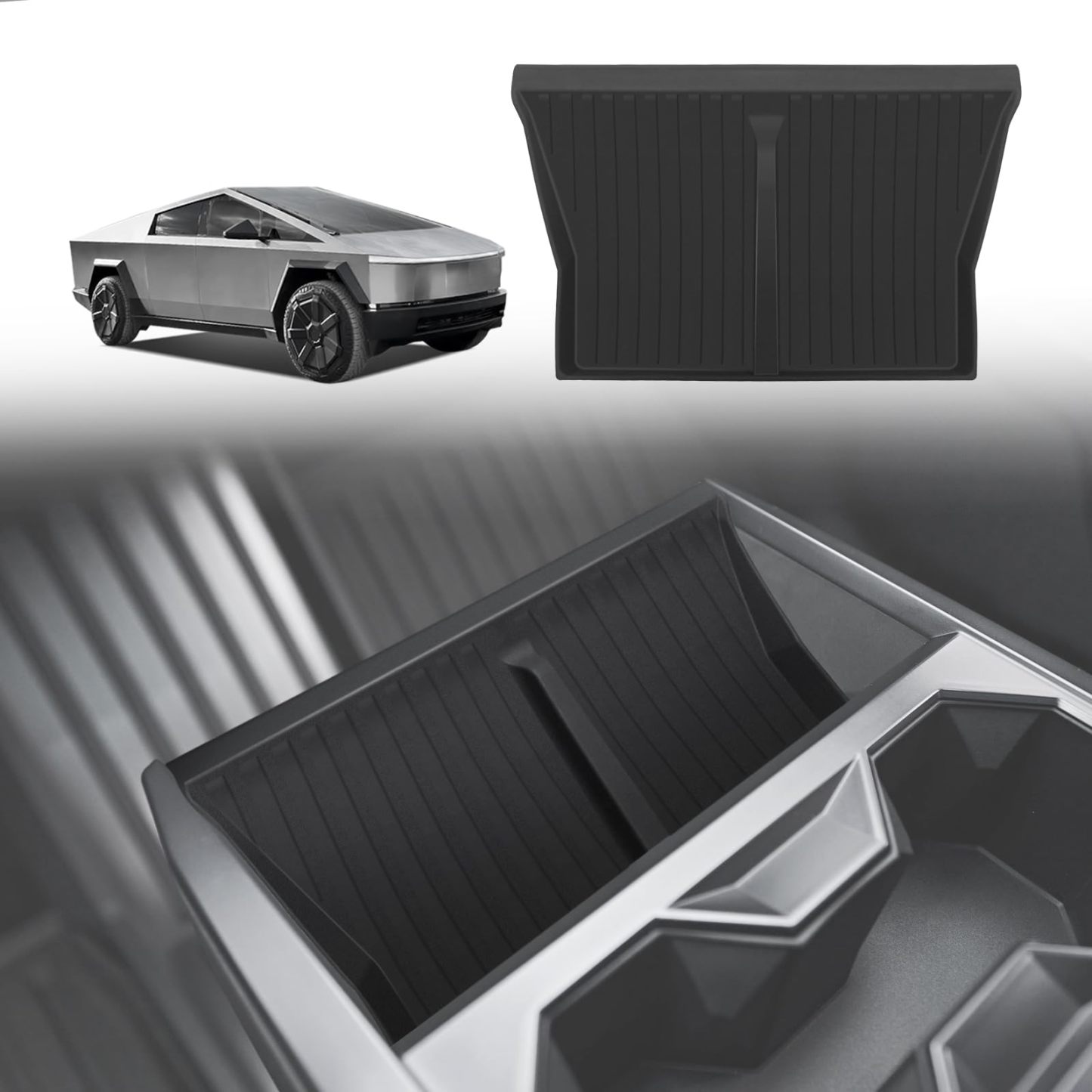 Cybertruck Center Console Phone Charging Area Silicone Non-Slip Mat-TESGOD