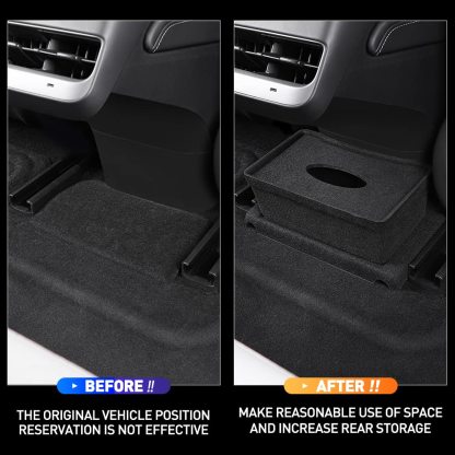 Backseat Organizer Center Storage Box for Tesla Model 3 / Y-TESGOD