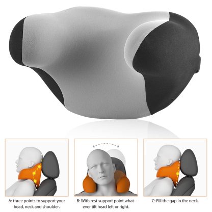 Tesla Headrest | U-Shaped Memory Foam Neck Support Pillow-TESGOD