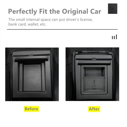 Center Console Organizer Armrest Hidden Storage Box suitable for Tesla Model 3/Y-TESGOD