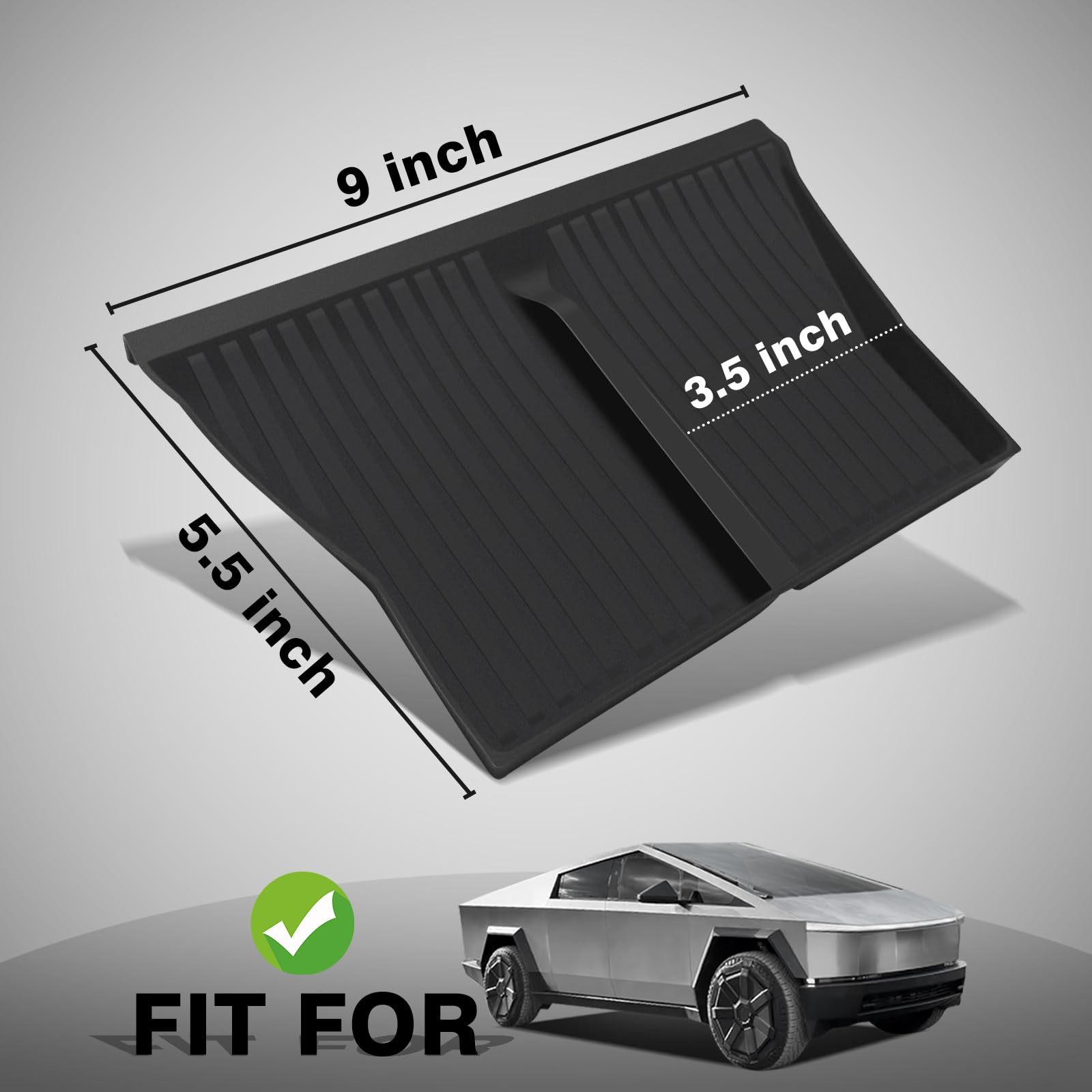 Cybertruck Center Console Phone Charging Area Silicone Non-Slip Mat-TESGOD