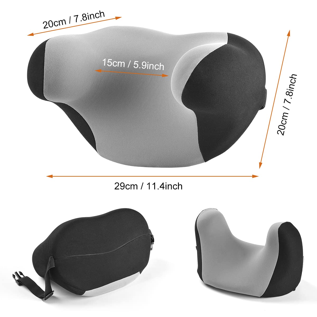 Tesla Headrest | U-Shaped Memory Foam Neck Support Pillow-TESGOD