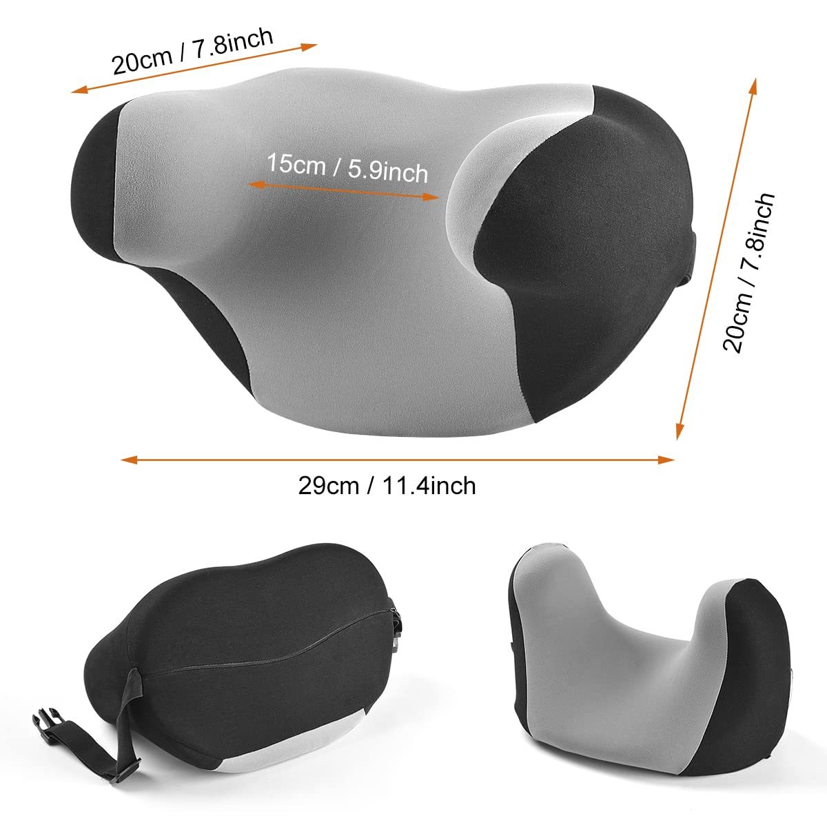 Tesla Headrest | U-Shaped Memory Foam Neck Support Pillow-TESGOD