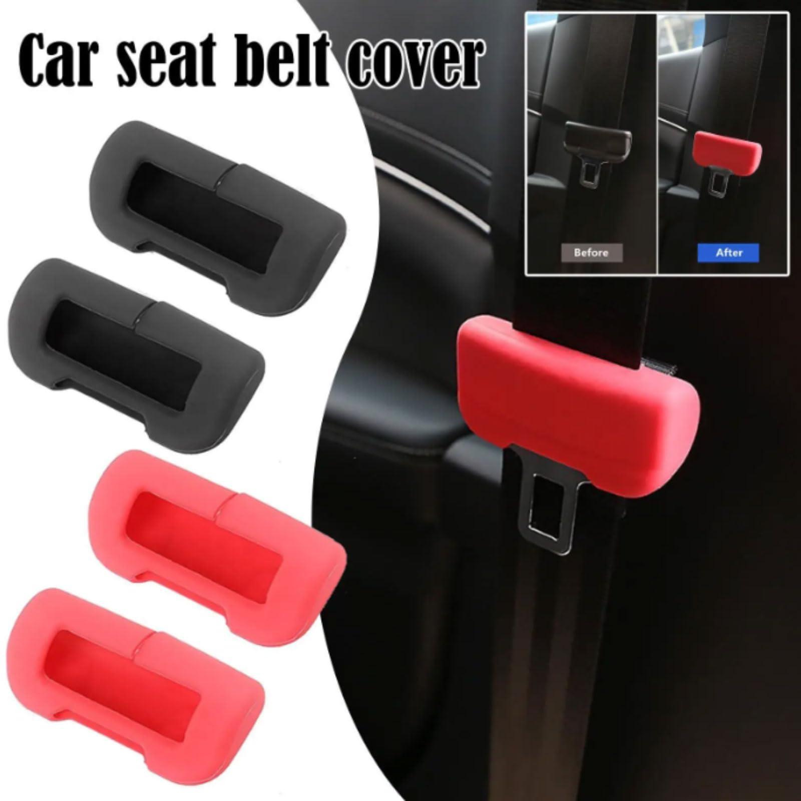 Silicone Seat Belt Buckle Protective Cover for Tesla Model S/3/X/Y-TESGOD