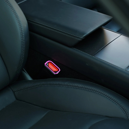 64-Color RGB Seat Belt Buckle Ambient Light Kit for Tesla Model 3 Highland & Model Y Juniper