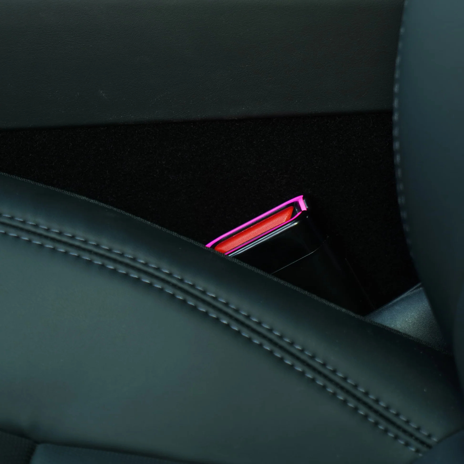 64-Color RGB Seat Belt Buckle Ambient Light Kit for Tesla Model 3 Highland & Model Y Juniper