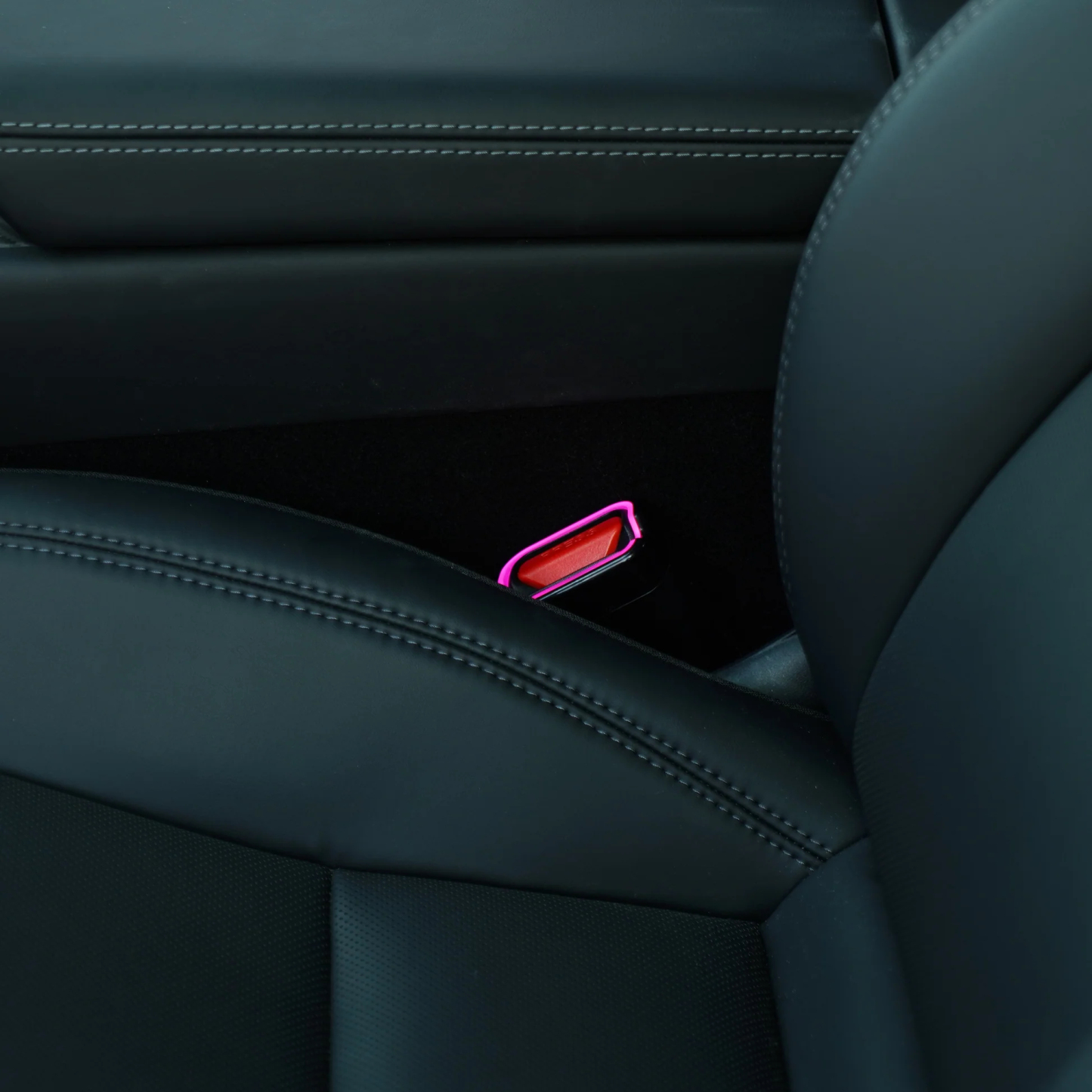 64-Color RGB Seat Belt Buckle Ambient Light Kit for Tesla Model 3 Highland & Model Y Juniper