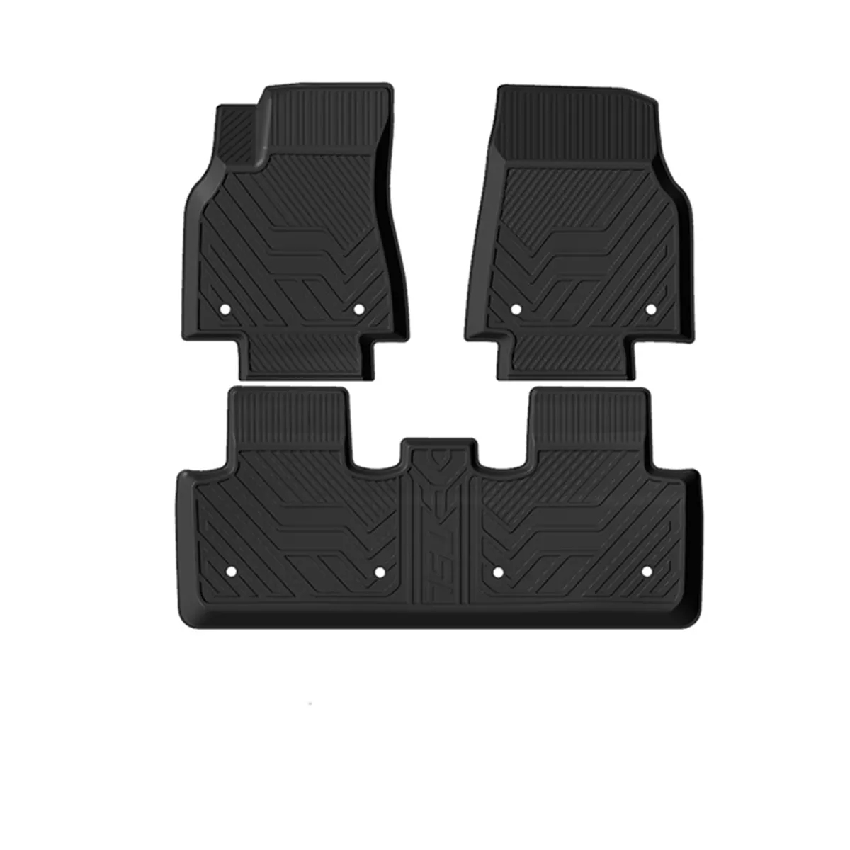 9Pcs All Weather Tesla Model Y Floor Mats TPE - Left rudder-TESGOD