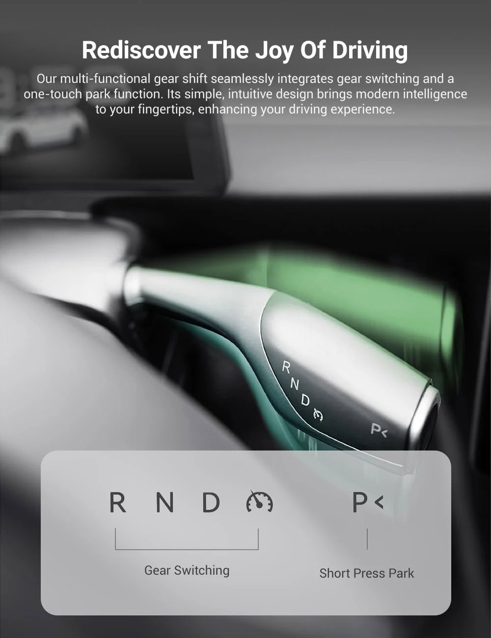 7 Inch Gear Shift Touch Screen Dashboard Display for Tesla Model 3 Highland