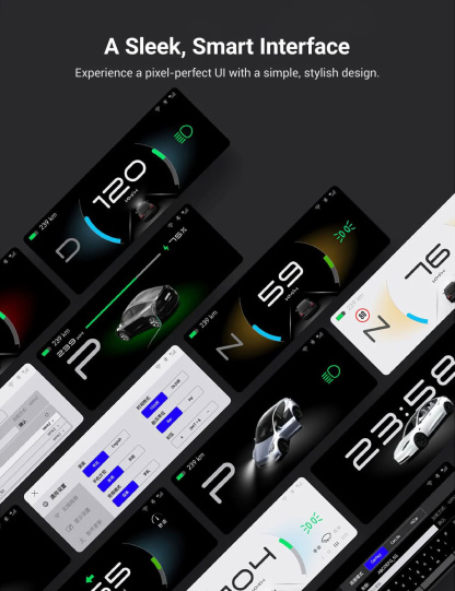 7 Inch Gear Shift Touch Screen Dashboard Display for Tesla Model 3 Highland