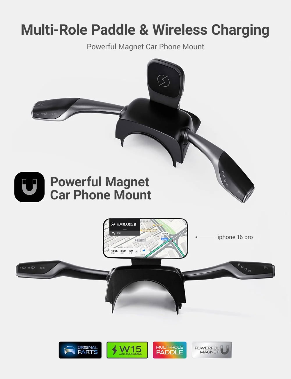 7 Inch Gear Shift Touch Screen Dashboard Display for Tesla Model 3 Highland