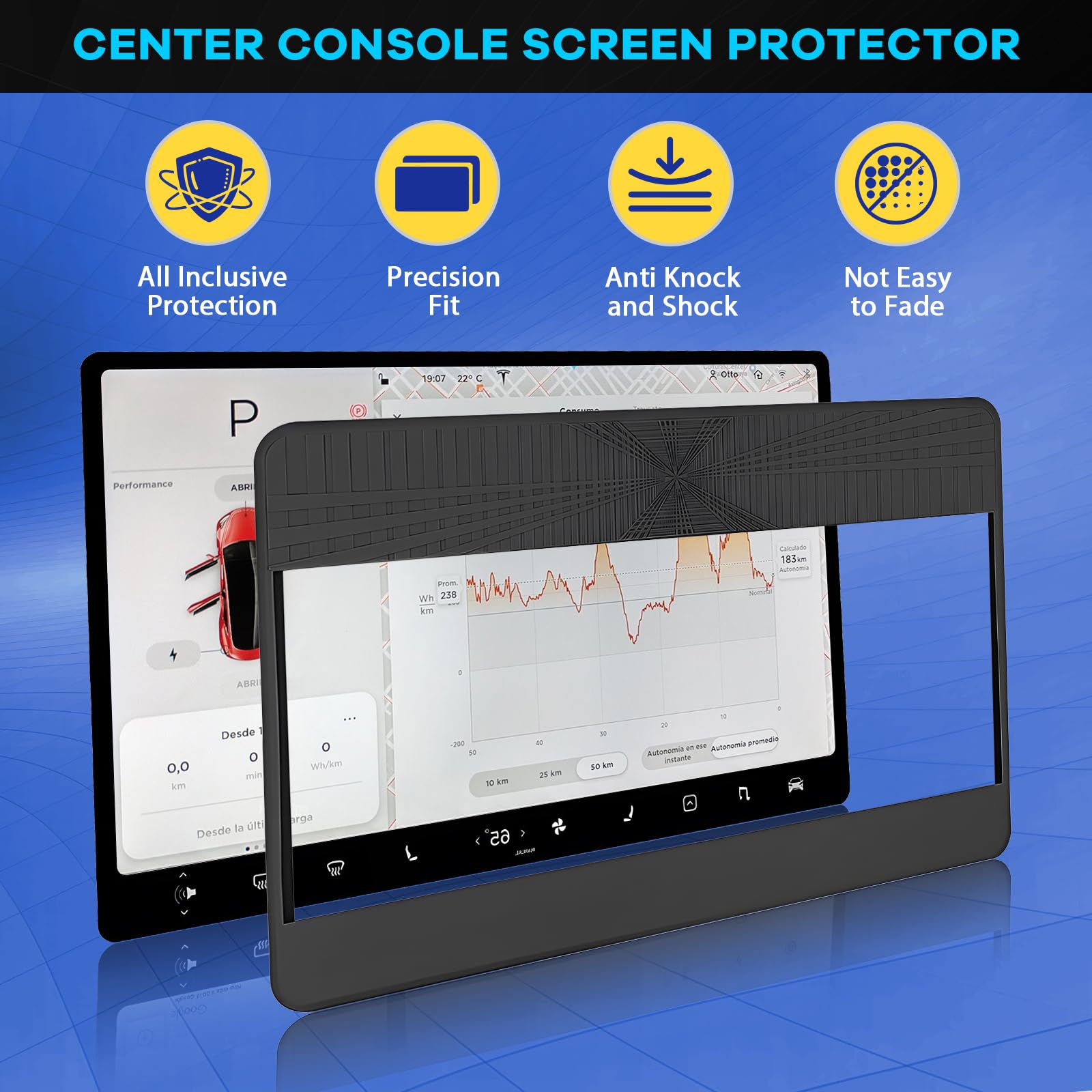 Tesla Model Y/3 Screen Protector Silicone Case-TESGOD